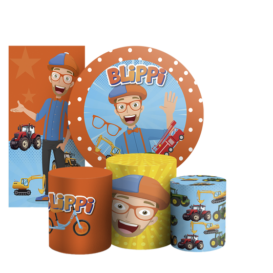 Arte Digital Painel de Festa - Blippi 803978