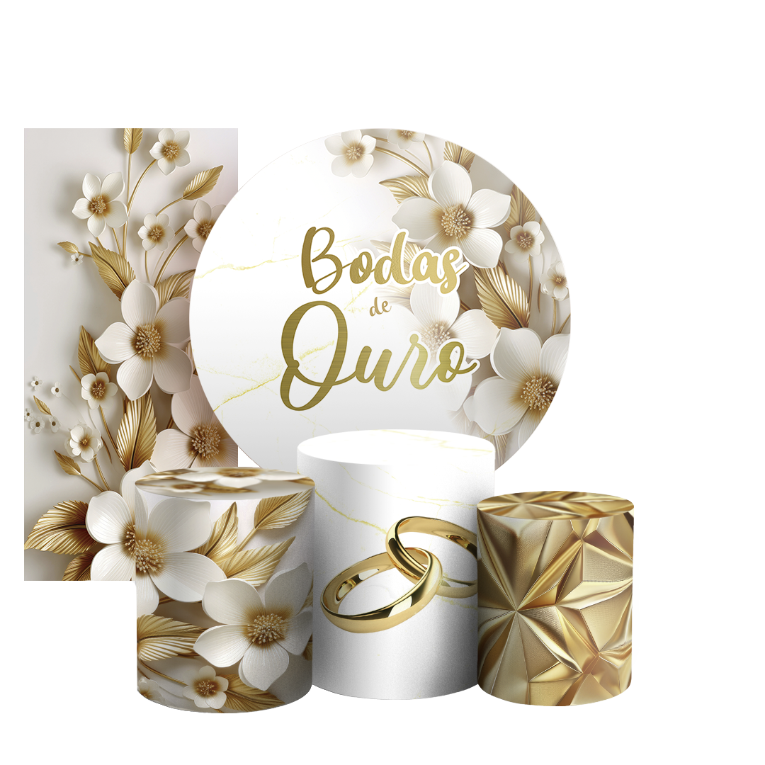 Arte Digital Painel de Festa - Bodas De Ouro 803980