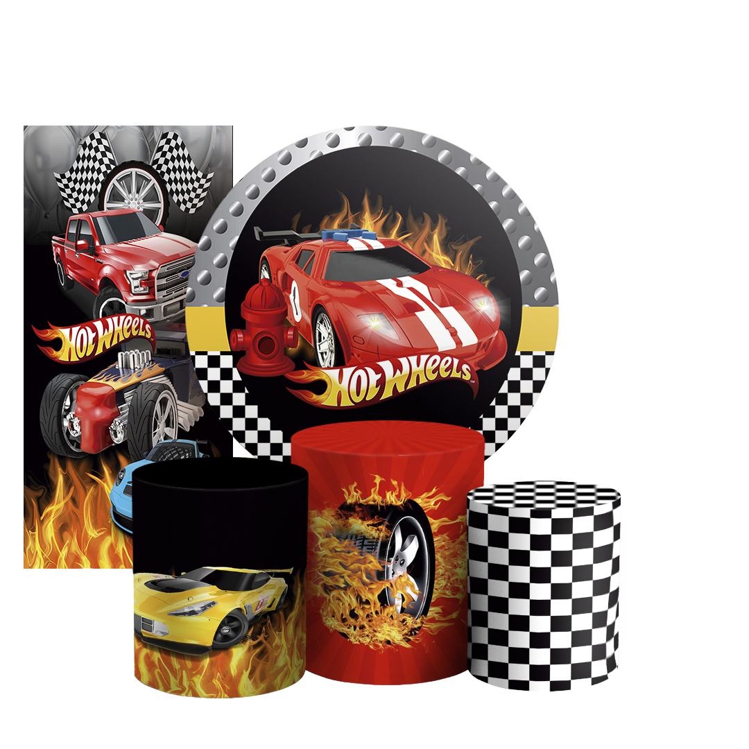 Arte Digital Painel de Festa - Hot Wheels 804015