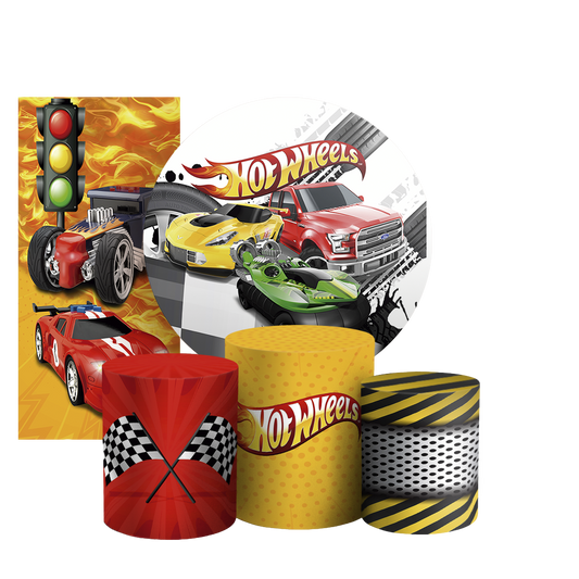 Arte Digital Painel de Festa - Hot Wheels 804016