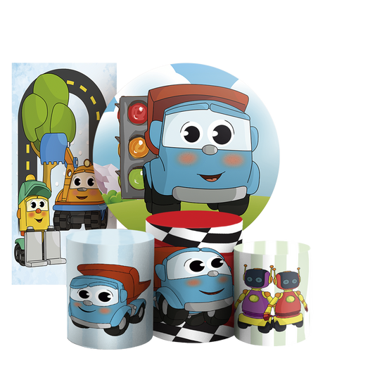 Arte Digital Painel de Festa - Leo O Caminhao 804018