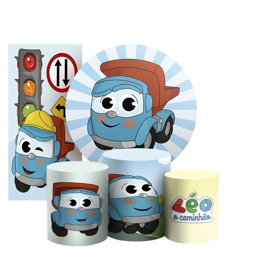 Arte Digital Painel de Festa - Leo O Caminhao 804019