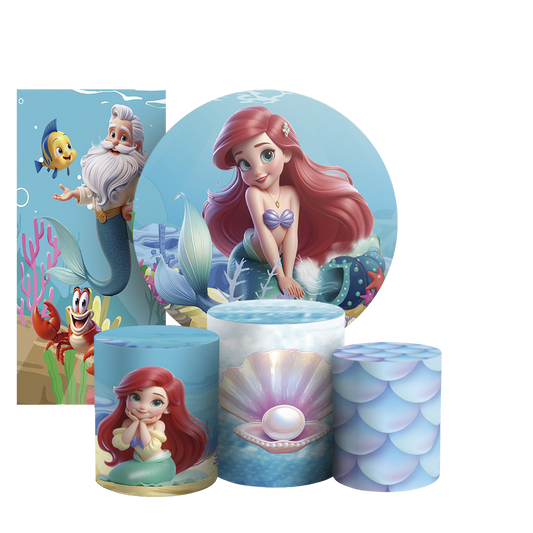 Arte Digital Painel de Festa - Princesa Ariel 804036