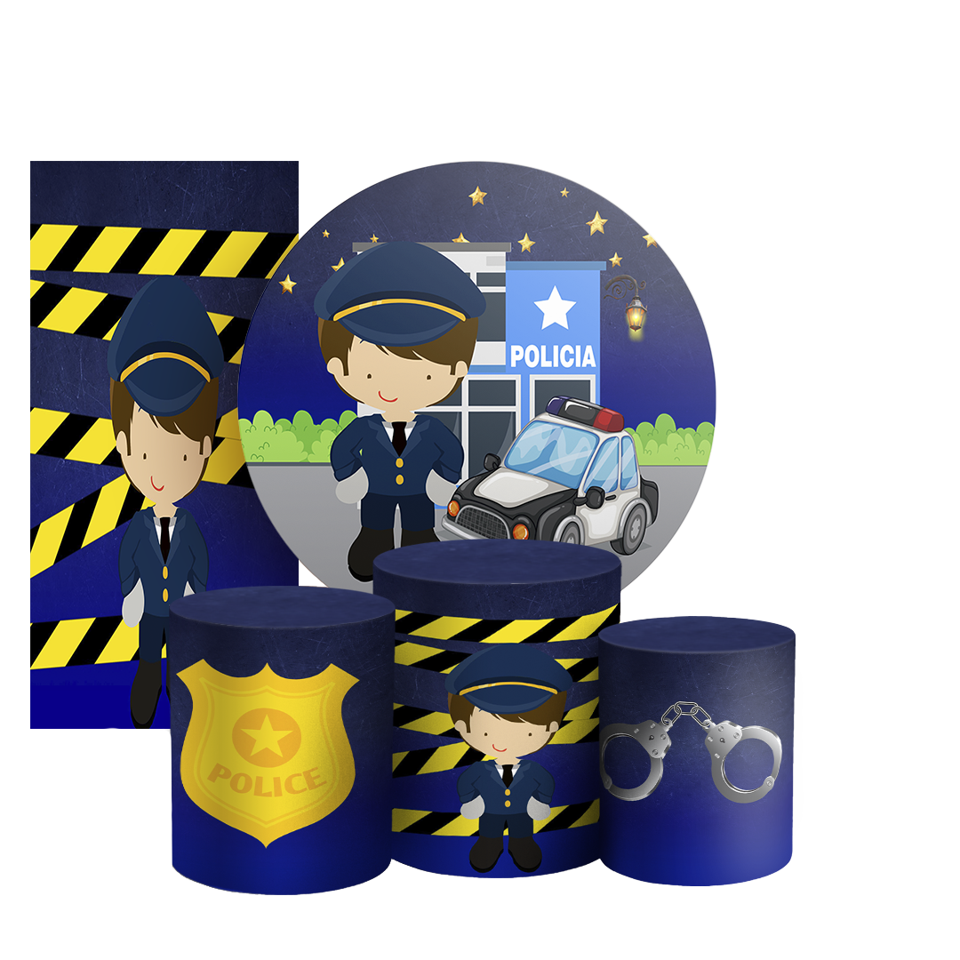 Arte Digital Painel de Festa - Policia Baby 804043
