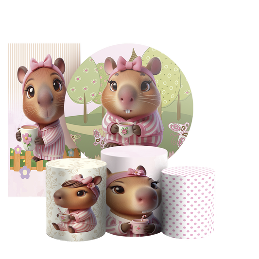 Arte Digital Painel de Festa - Capivara 804061