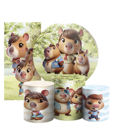 Arte Digital Painel de Festa - Capivara 804063