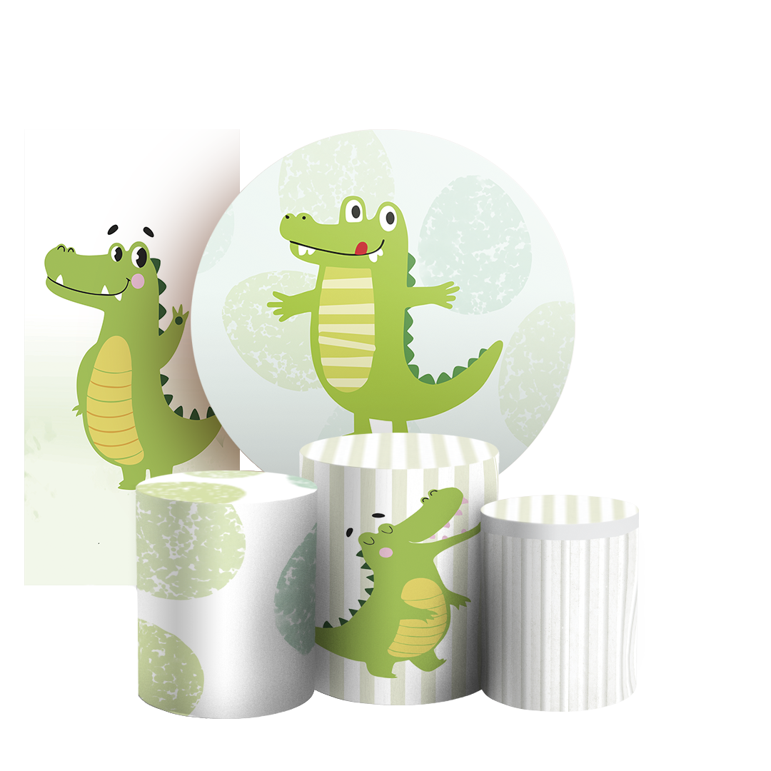 Arte Digital Painel de Festa - Jacare Baby 804064