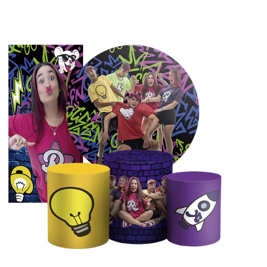 Arte Digital Painel de Festa - Os Rosas 804065