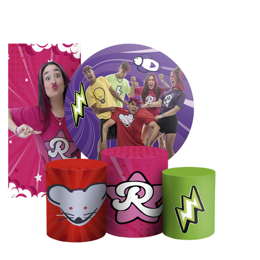 Arte Digital Painel de Festa - Os Rosas 804067