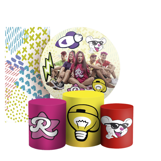 Arte Digital Painel de Festa - Os Rosas 804068