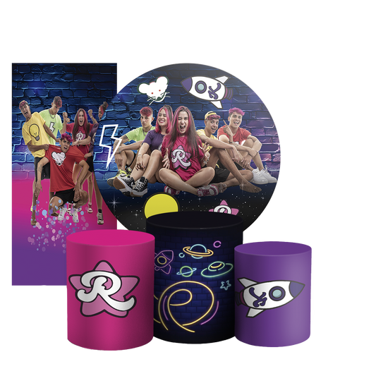 Arte Digital Painel de Festa - Os Rosas 804069