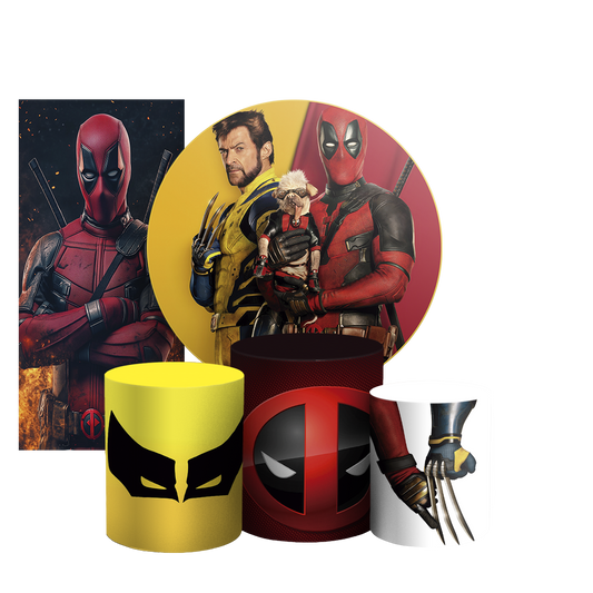 Arte Digital Painel de Festa - Wolverine E Deadpool 804071