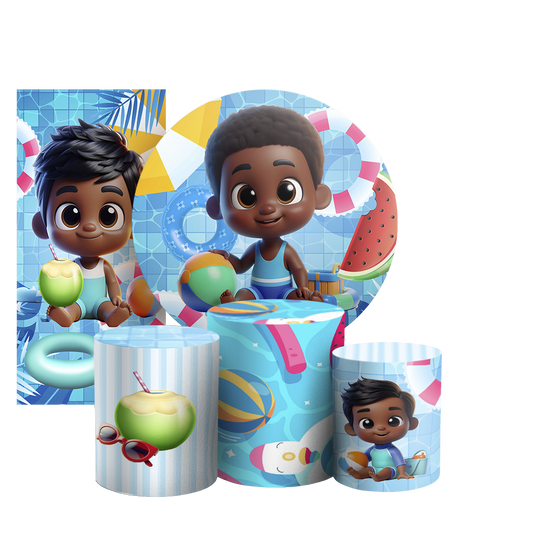 Arte Digital Painel de Festa - Pool Party 804085