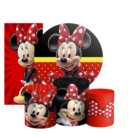 Arte Digital Painel de Festa - Minnie 804123