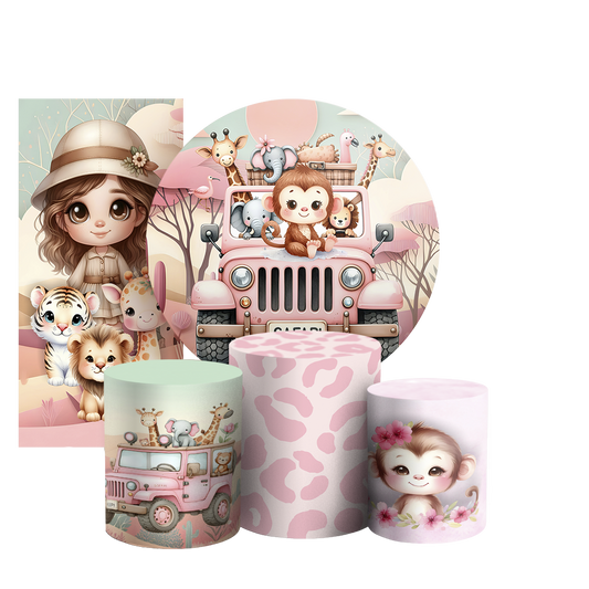 Arte Digital Painel de Festa - Safari 804134