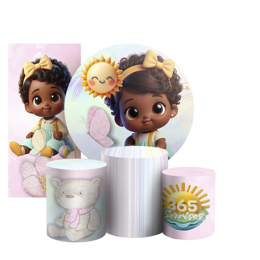 Arte Digital Painel de Festa - Sorrisos 804139