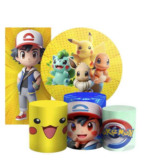 Arte Digital Painel de Festa - Pokemon 804190