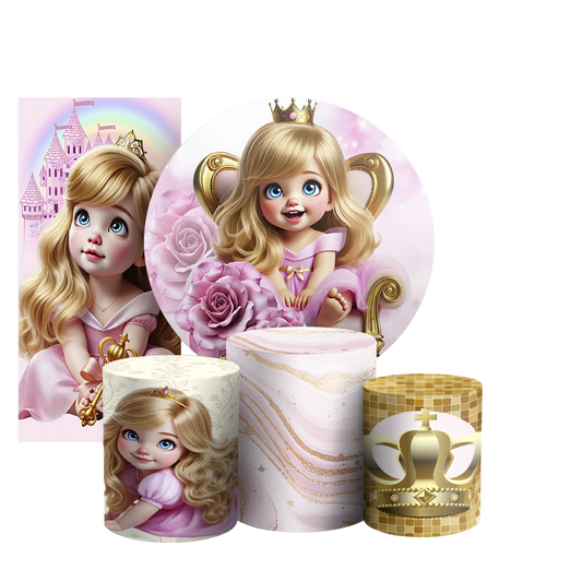 Arte Digital Painel de Festa - Princesa 804191