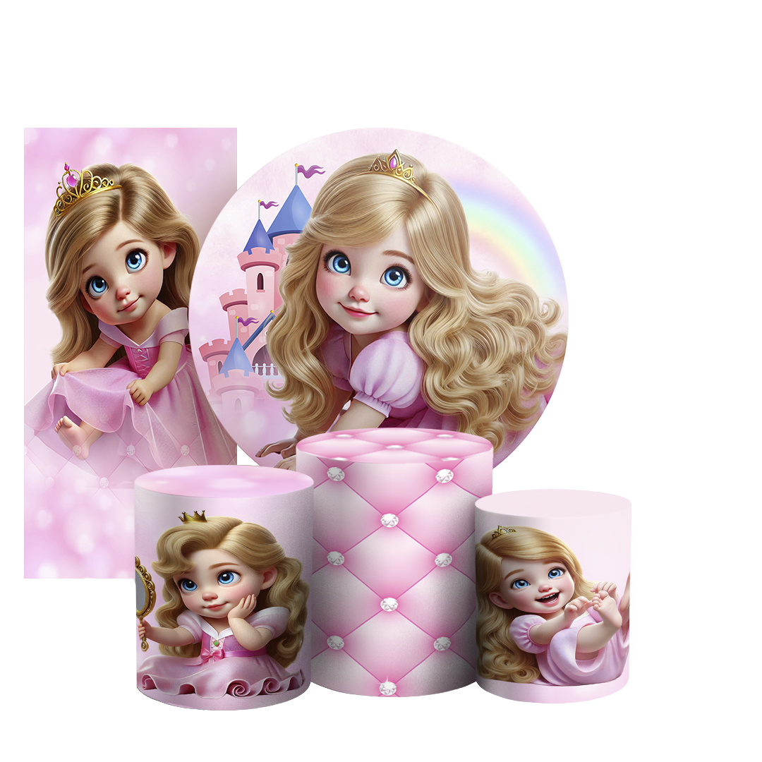 Arte Digital Painel de Festa - Princesa 804192