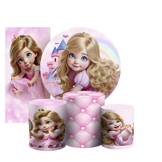 Arte Digital Painel de Festa - Princesa 804192