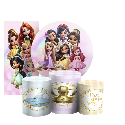 Arte Digital Painel de Festa - Princesas 804193