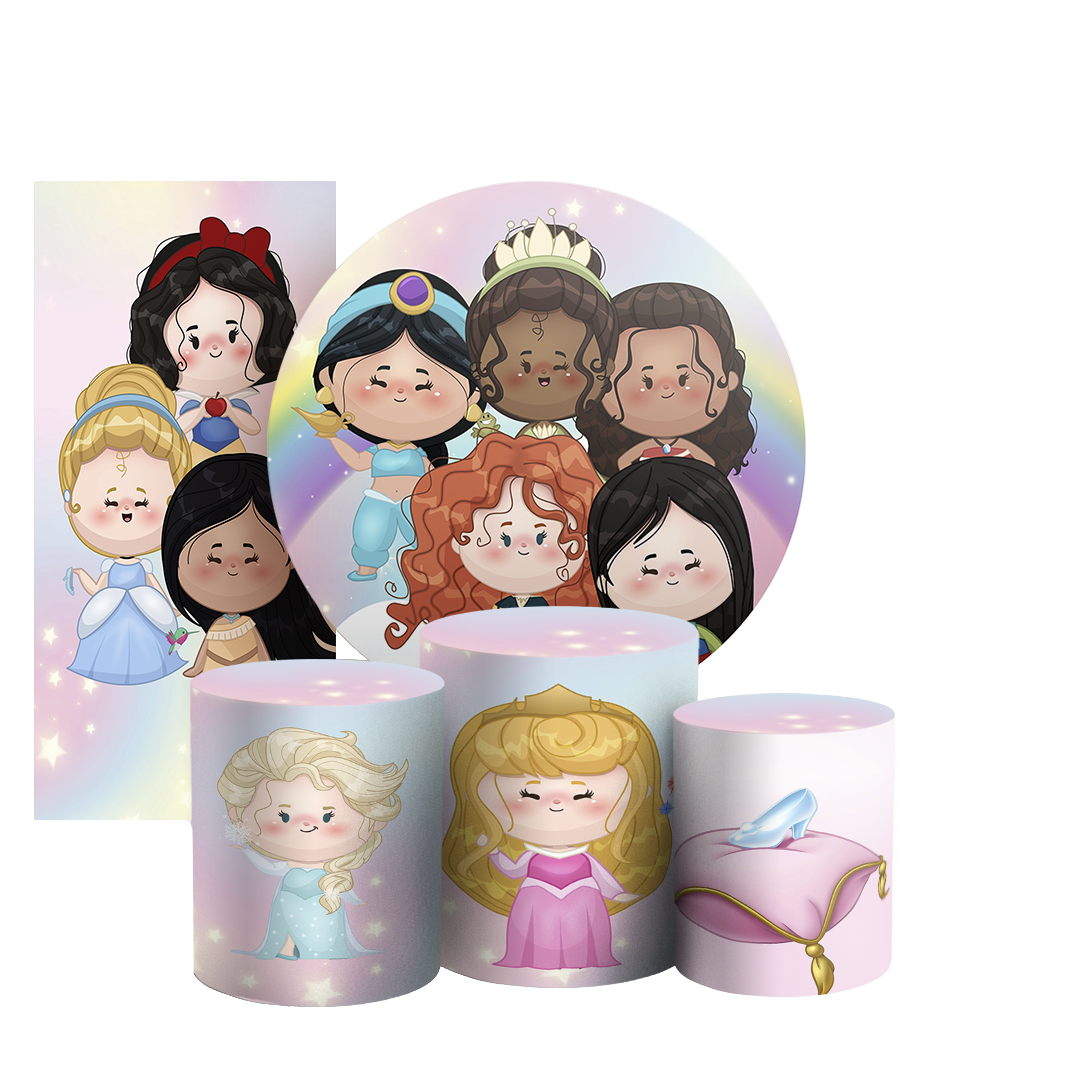 Arte Digital Painel de Festa - Princesas 804197