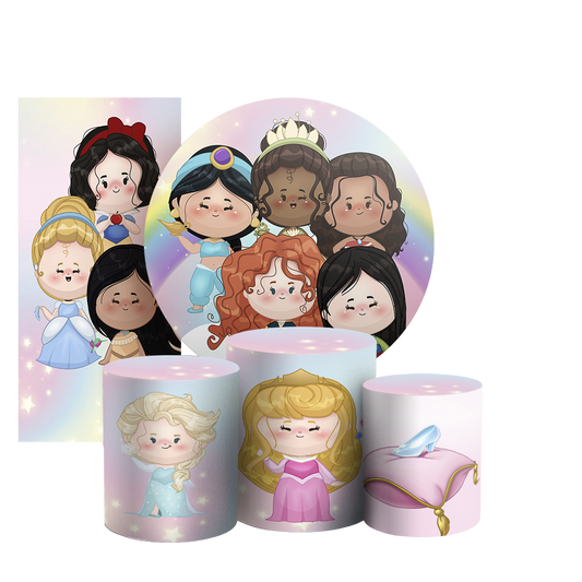 Arte Digital Painel de Festa - Princesas 804197