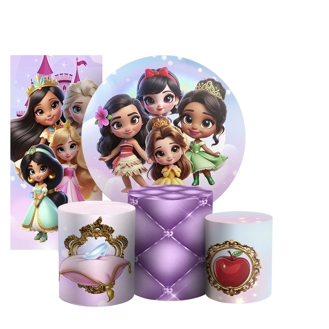 Arte Digital Painel de Festa - Princesas 804198