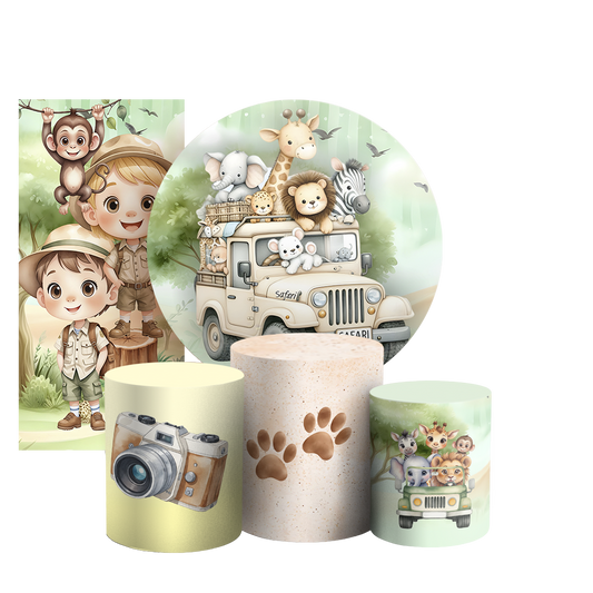 Arte Digital Painel de Festa - Safari 804199