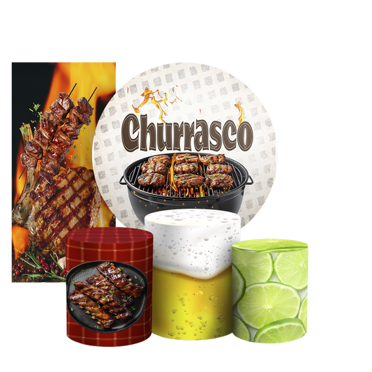 Arte Digital Painel de Festa - Churrasco 804229