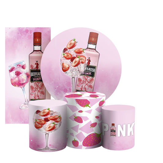 Arte Digital Painel de Festa - Gin Rosa 804256