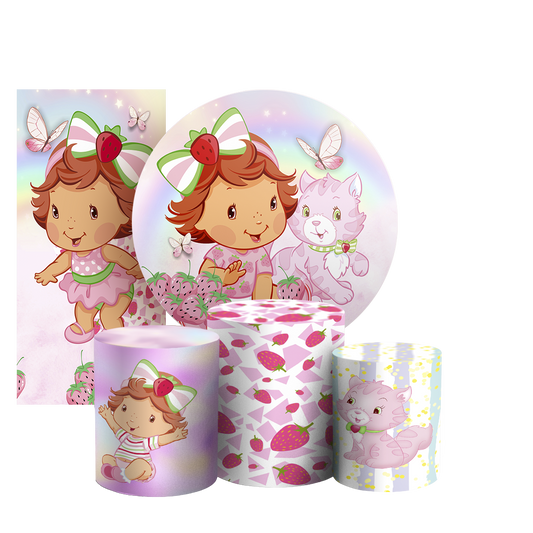 Arte Digital Painel de Festa - Moranguinho Baby 804260