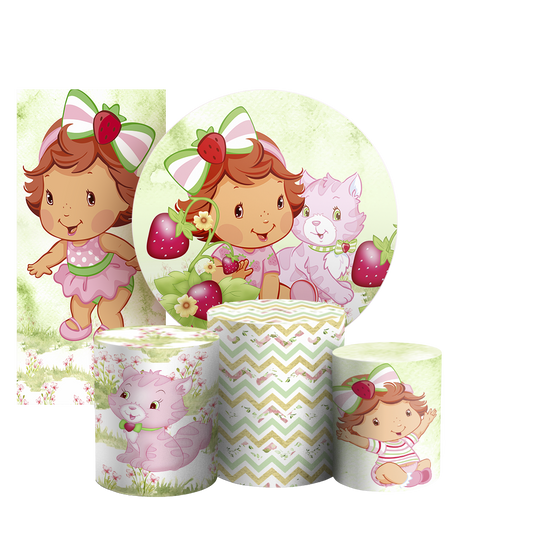 Arte Digital Painel de Festa - Moranguinho Baby 804261