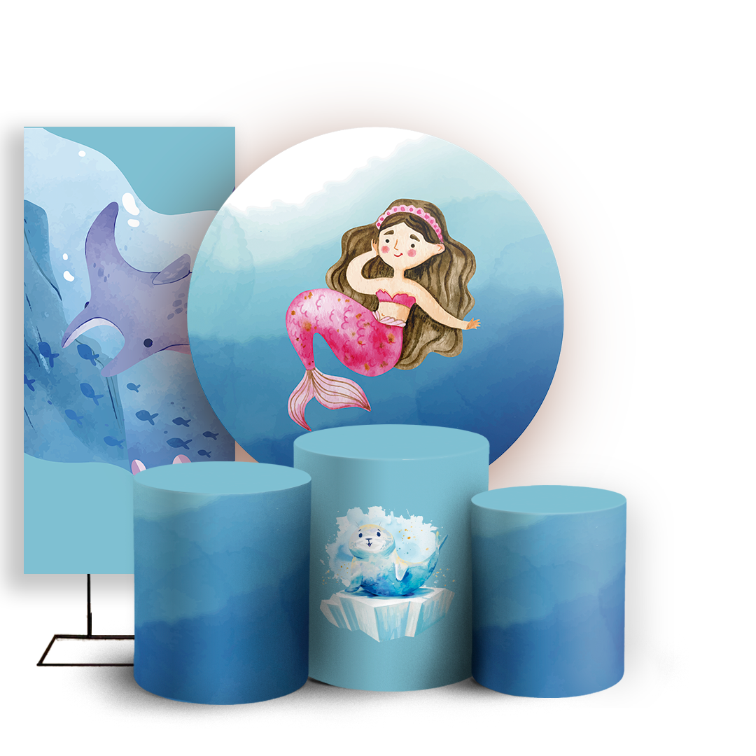 Arte Digital Painel de Festa - Fundo Do Mar 804332