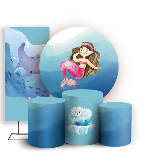 Arte Digital Painel de Festa - Fundo Do Mar 804332