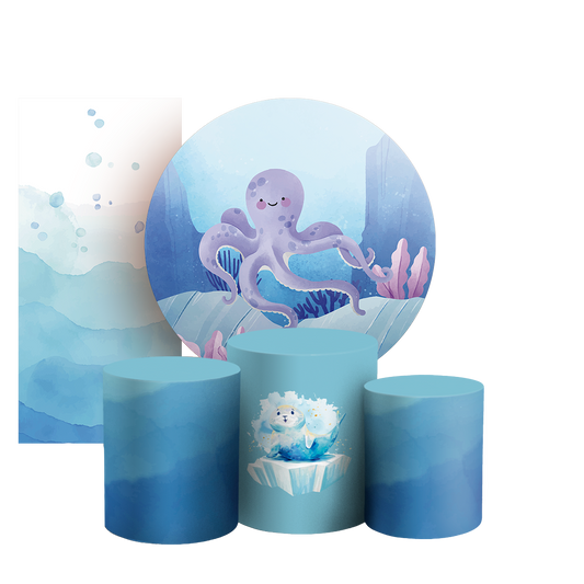 Arte Digital Painel de Festa - Fundo Do Mar 804334