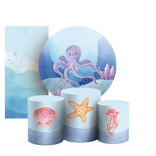 Arte Digital Painel de Festa - Fundo Do Mar 804335