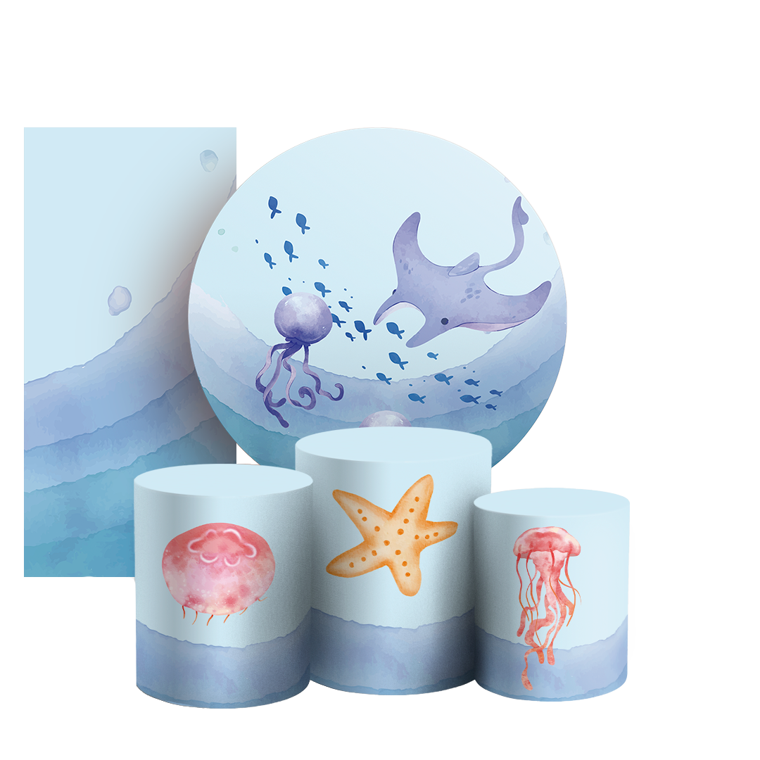 Arte Digital Painel de Festa - Fundo Do Mar 804337