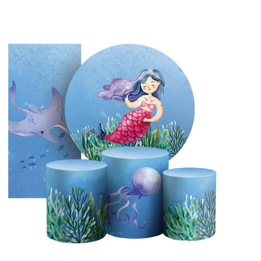 Arte Digital Painel de Festa - Fundo Do Mar 804338