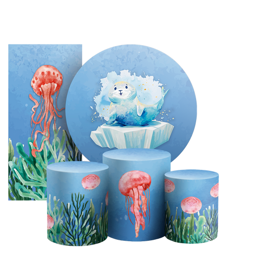 Arte Digital Painel de Festa - Fundo Do Mar 804340