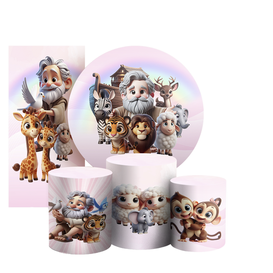 Arte Digital Painel de Festa - Arca De Noé 804379