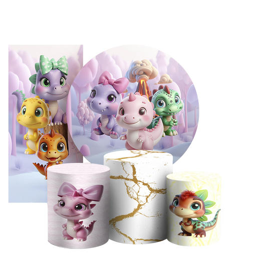 Arte Digital Painel de Festa - Dinossauro 804403