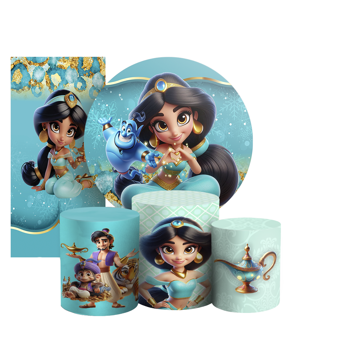 Arte Digital Painel de Festa - Jasmine 804406