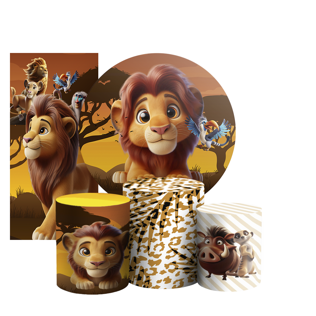 Arte Digital Painel de Festa - Rei Leão 804414