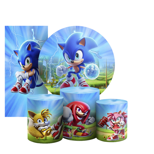 Arte Digital Painel de Festa - Sonic 804415