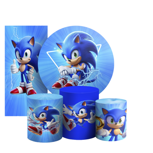 Arte Digital Painel de Festa - Sonic 804416