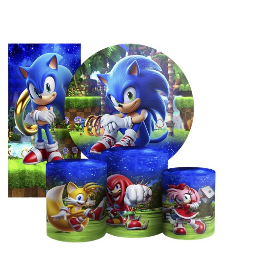 Arte Digital Painel de Festa - Sonic 804417