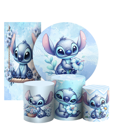 Arte Digital Painel de Festa - Stitch 804418