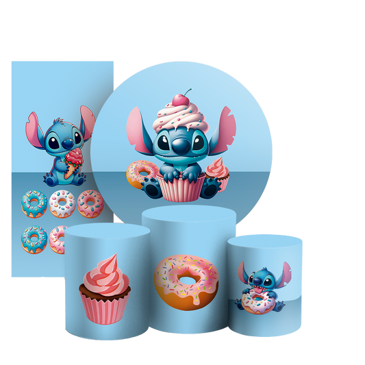 Arte Digital Painel de Festa - Stitch Confeitaria 804445