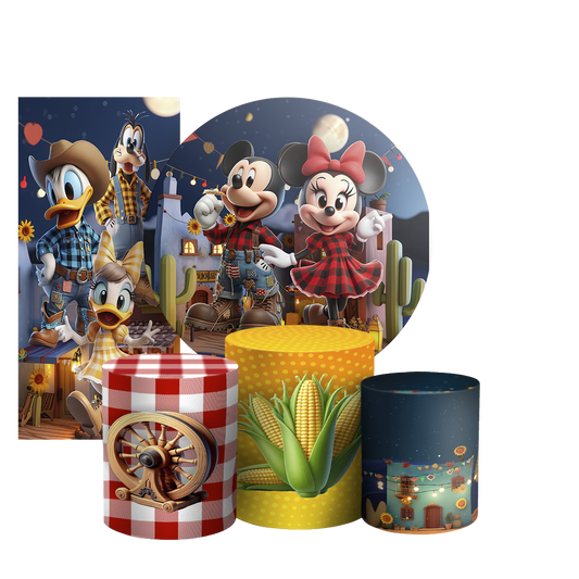 Arte Digital Painel de Festa - Minnie Fazendinha 804491